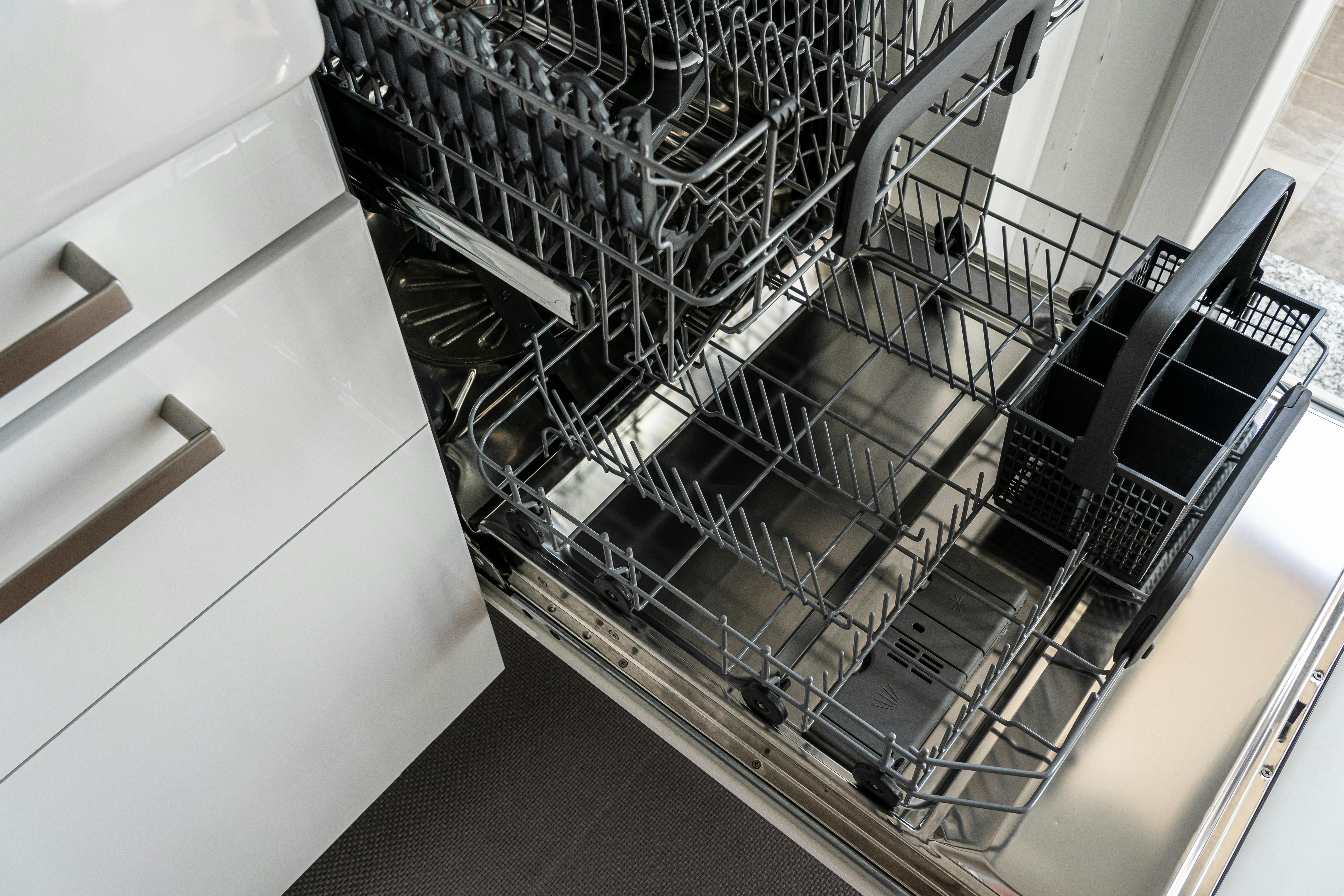 Dishwashing tools near sink